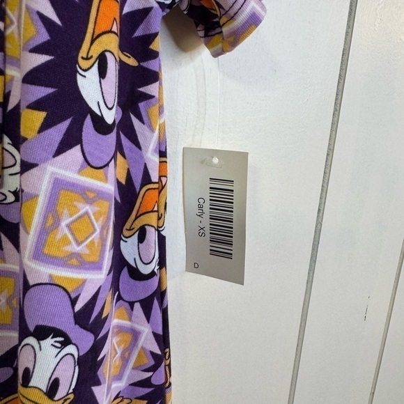 LuLaRoe Disney Carly Donald Duck Dress XS - Picture 5 of 6